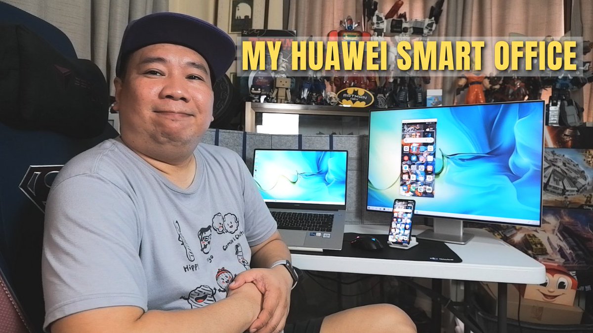 MY HUAWEI SMART OFFICE AT HOME - HUAWEI MATEBOOK D15 2021 +   HUAWEI MAT... youtu.be/-XGR5RaYU3I via <a href="/YouTube/">YouTube</a>