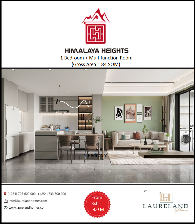 #ApartmentsForSale #LuxuryHomesForSale

This one befits you &amp; your Family. Choose, book and begin your #HomeOwnership journey with us. Call:-
> (+254) 703 600 000 | (+254) 733 600 000
> info@laurelandhomes.com
> laurelandhomes.com

#HimalayaHeights #HimalayaHeightsKenya