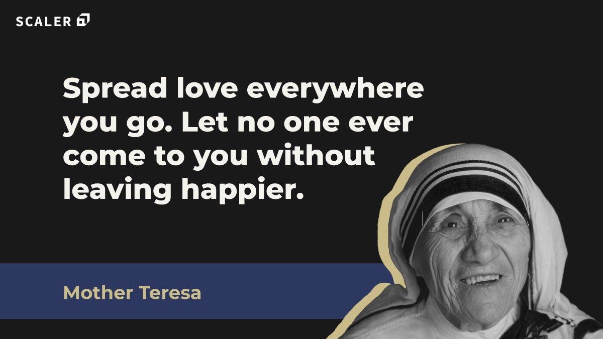 scaler_official's tweet photo. Everyone wants the world to be a happy place. Why not start with putting out happiness.
Let’s start with you!
#behappy #mondayisback #freshstart #happylife https://t.co/RBAcMJMIsA