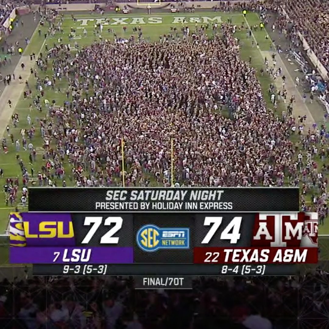 SECNetwork's tweet photo. CFB OT > NFL OT https://t.co/AhJ9TqB4G5