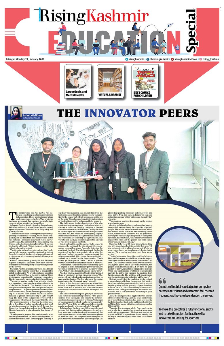 RisingKashmir's tweet photo. Download your personal copy at
https://t.co/CwxQrPni5q

#EducationSpecial
@RisingKashmir
#MondayMotivation https://t.co/CjBvEmPqST