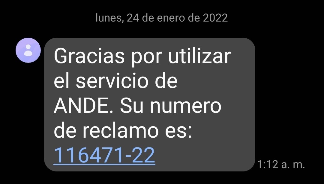 tinchexmex's tweet photo. @ANDEOficial ya varias horas sin electricidad cuadras oscuras y peligrosas, @ANDEOficial  los cortes en las noches? Quien atiende los reclamos llamamos a su número y nadie !!!! Acá esta el último reclamo. https://t.co/cOvOIDQotx