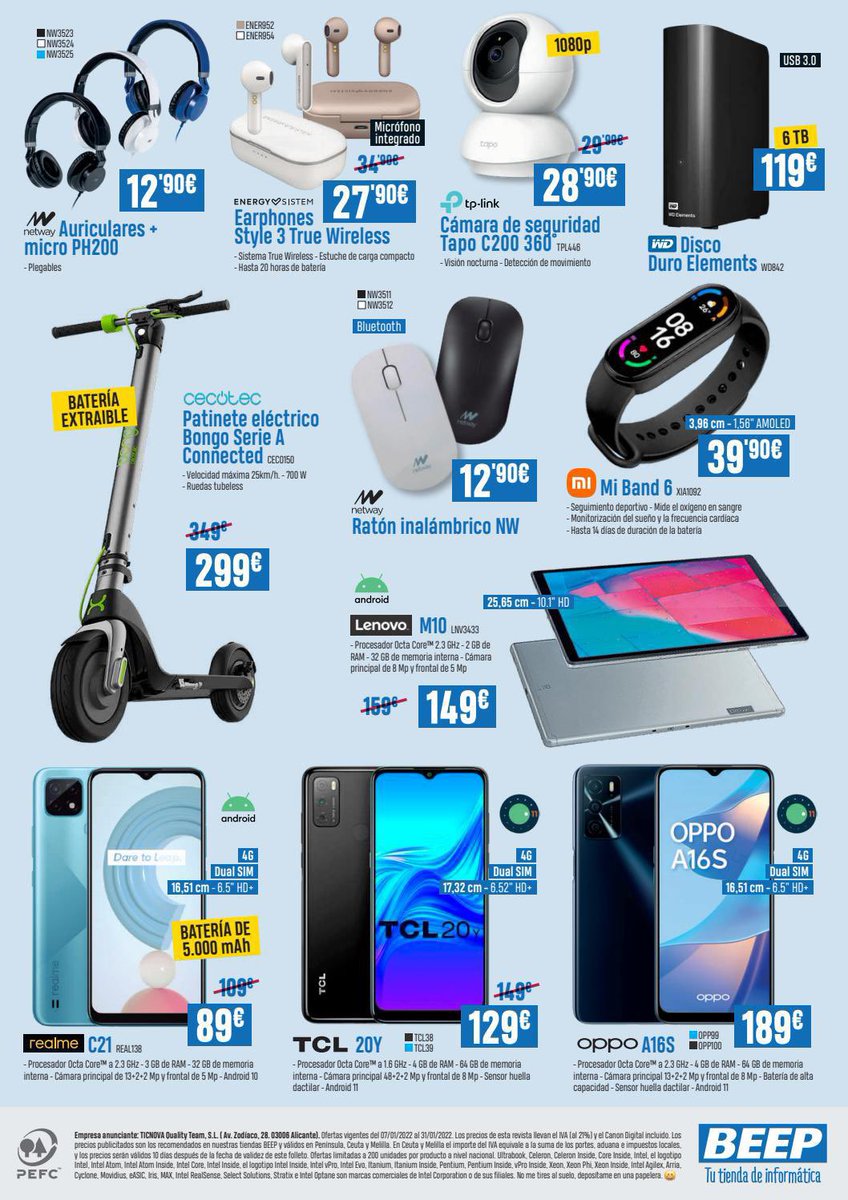 BeepTechnology's tweet photo. 👩🏼‍💻 ENERO HA LLEGADO… ¡CON LOS MEJORES PRECIOS PARA RENOVAR TU TECNOLOGÍA PERSONAL!

📢 Hasta finales de mes, más de cincuenta artículos con una diferencia de precios muy notable respecto a las Navidades.

‼️ De la mano de @beep_es… ¡los número 1!

📲 #SomosTecnología https://t.co/pXU8cG660F