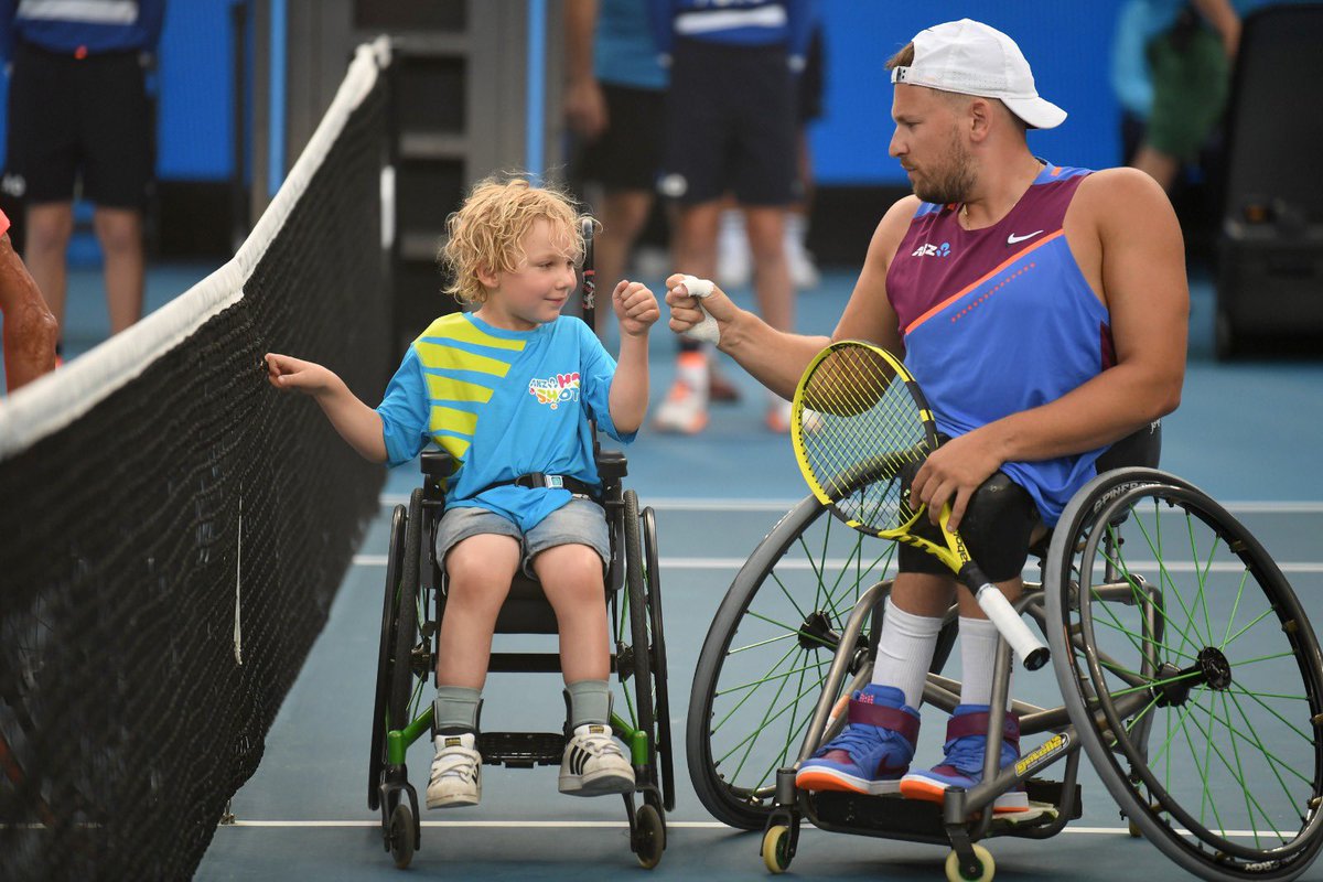 The reason we do what we do. Bigger than tennis ❤️💪🏼 #AusOpen