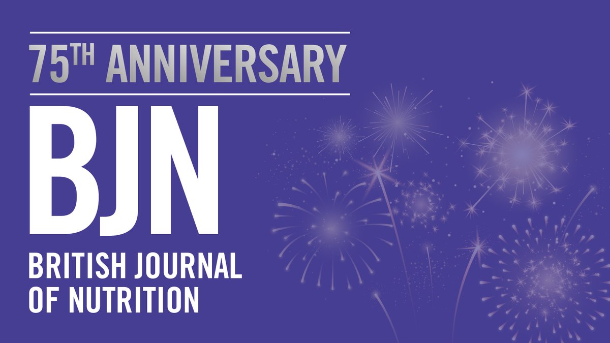 🎂The British Journal of Nutrition is celebrating its 75th Anniversary! 

📚The Editor-in-Chief of #BJN, John Mathers, has edited a special anniversary collection to help you enjoy 75 years of #nutrition research highlights

➡️Anniversary collection: bit.ly/3GXAkNS