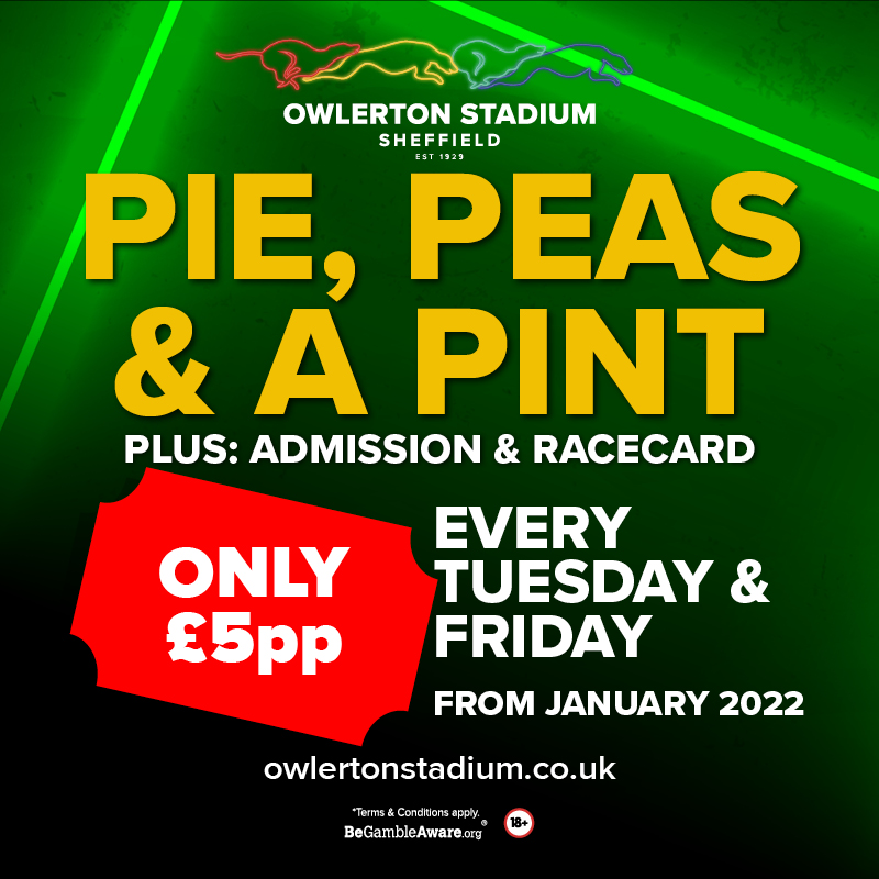 OwlertonStadium's tweet photo. Tuesday's are where it's at! Check out our Tuesday race night offers: ✅ 6 Pack - £6pp ✅ Pie, Peas and a Pint - £5pp ✅ Fab Free Tuesday - FREE ✅ Panorama Restaurant from £10pp. BOOK offers: https://t.co/Ynk7wXro89

#OwlertonStadium #GreyhoundRacing #Sheffield #SheffieldisSuper https://t.co/rr2FUOLD2A
