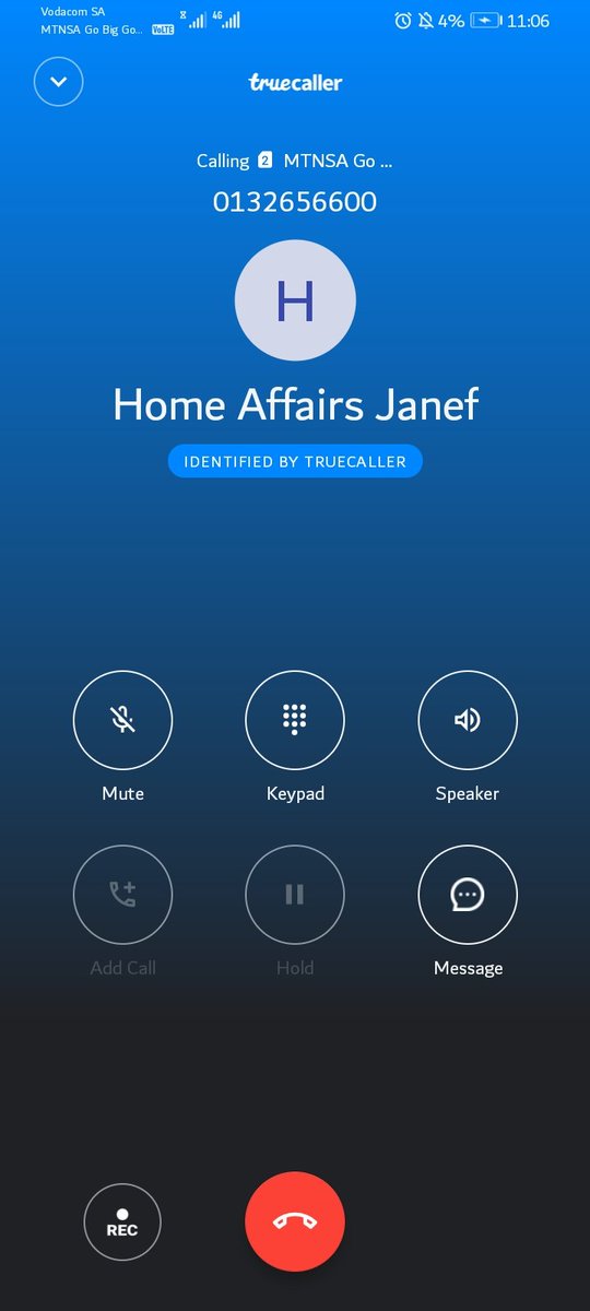 @homeaffairsZA @homeaffairsZA ya Jane Furse keeps rejecting my call and I wanna know how long it's going to take for me to come fetch my #smartID #smartIDcard