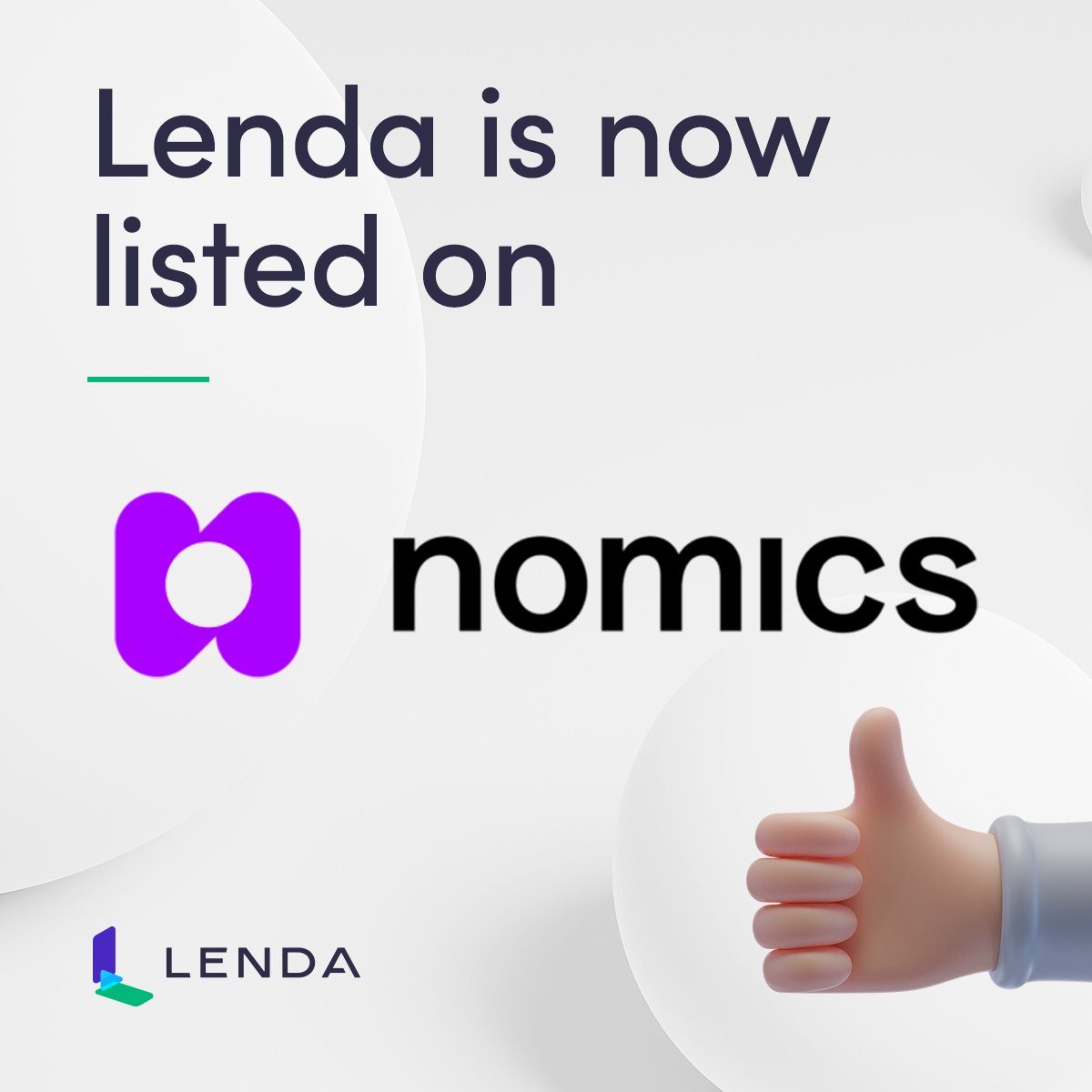 #Lenda is now listed on <a href="/NomicsFinance/">Nomics/</a> 

nomics.com/assets/lenda-l…