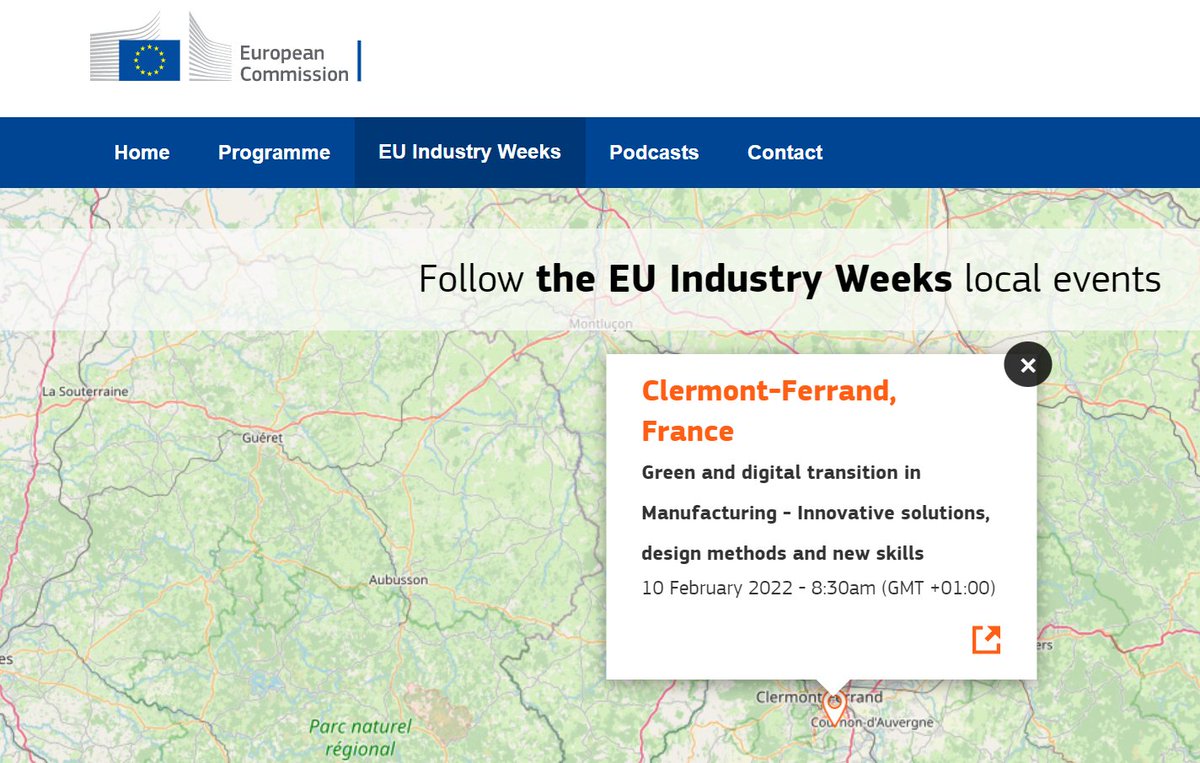 Block4C's tweet photo. [#GREEN &amp; #DIGITAL]

Rejoignez-nous le jeudi 10 février 2022 à Clermont-Ferrand pour la "Journée Transition verte et digitale de l'industrie manufacturière" de 9h à 17h.

Info.: https://t.co/VBOz5iUX4G

@Pole_CIMES @ClrmntMetropole #Block4Coop https://t.co/7YPJgkz31t