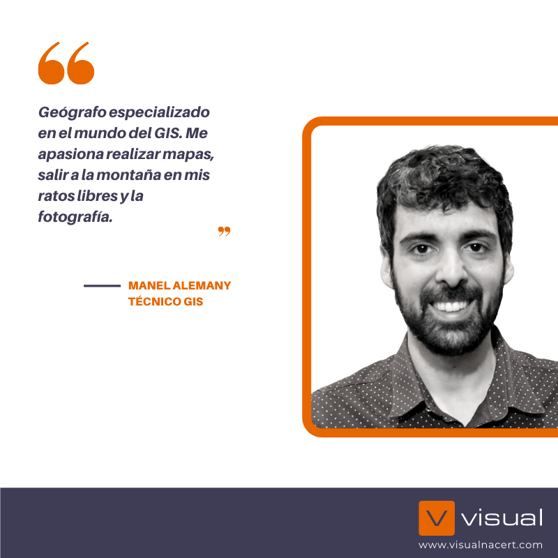 visualNACert's tweet image. Estamos encantados de anunciar el nombramiento de Manel Alemany (@Cranemania), integrante del departamento #IT como técnico GIS de VISUAL.

Le gusta salir a la montaña, la fotografía y la creación de mapas.🗺

¡Bienvenido al equipo! 🙌🏻
#visualteam #ourteam #Agtech