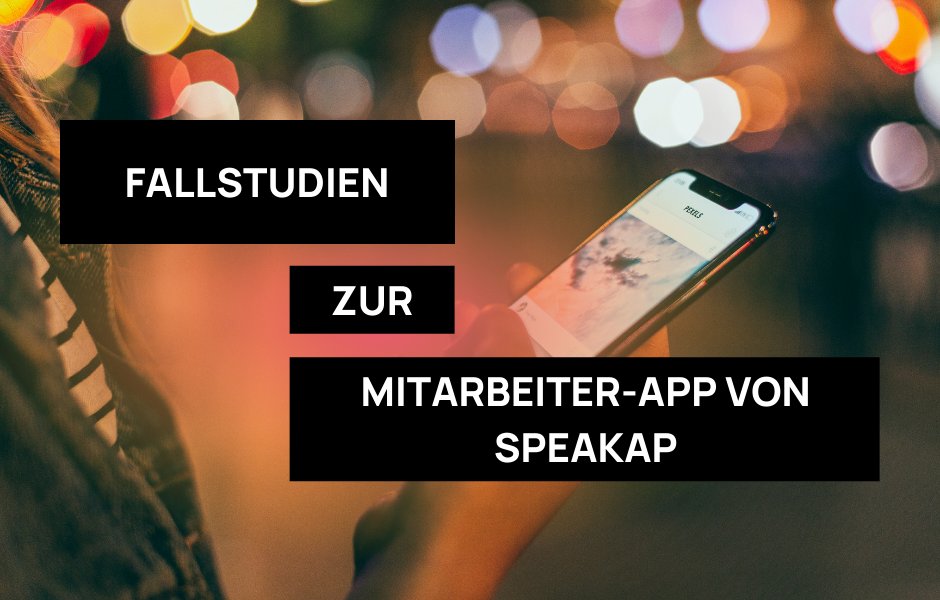 Um alle Mitarbeitenden im Unternehmen zu erreichen, setzen immer mehr Unternehmen auf Mitarbeiter-Apps. 
Lesen Sie, welche Ergebnisse die Kunden von <a href="/Speakap/">Speakap</a> mit der Implementierung der Mitarbeiter-App erzielten.

Hier gehts zum Download des Booklets:
bit.ly/33PfLVk