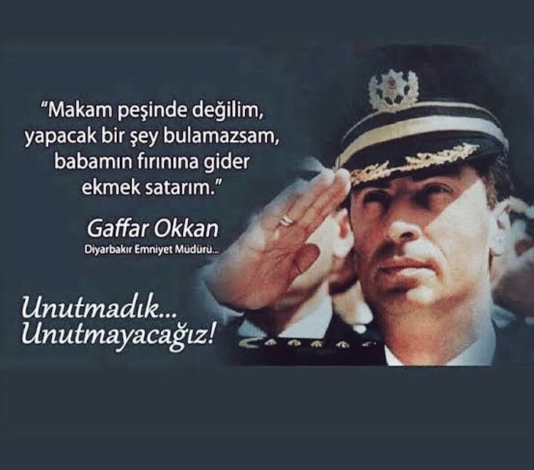 Yattiğin yer nurlarla dolsun. Saygi ve minnetle #GaffarOkkan