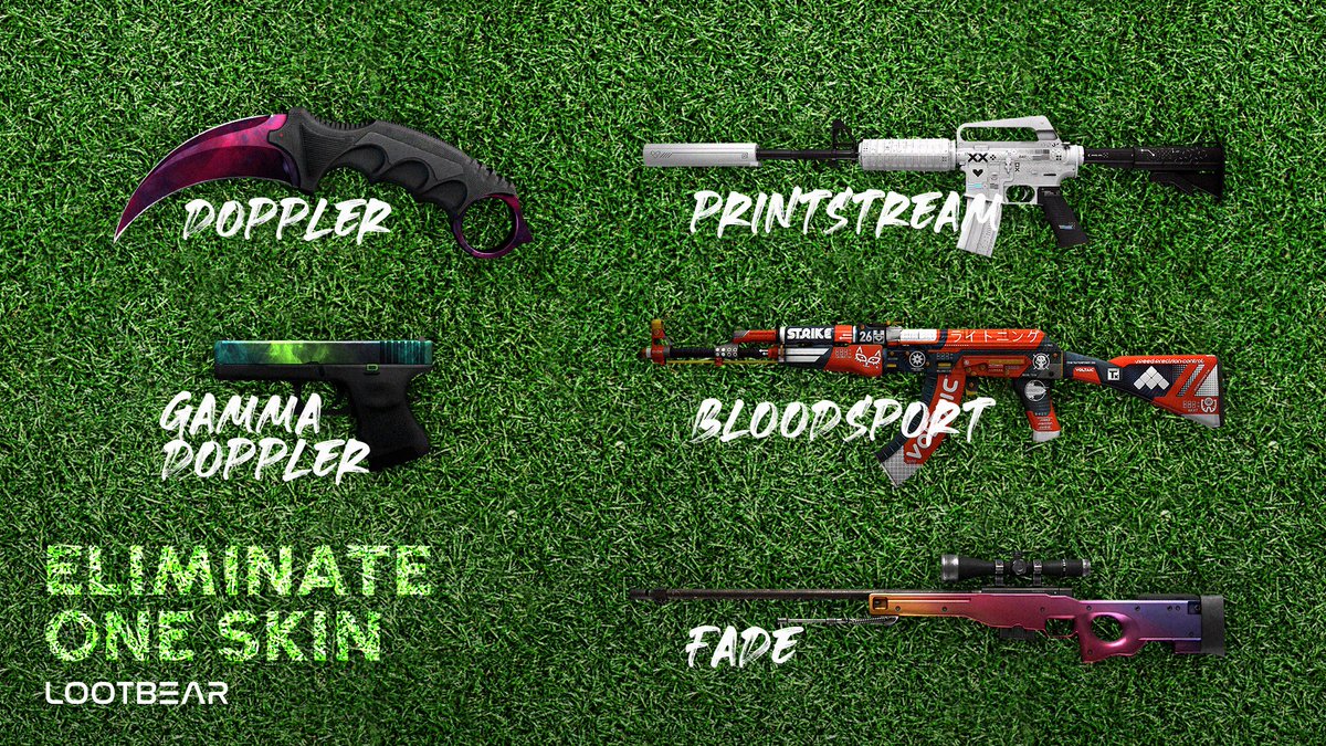 appLootBear's tweet image. Eliminate one skin,
The winner we giveaway!