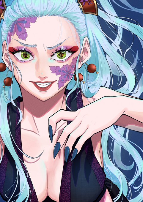 YULI | ジュリさんがTwitterに投稿した堕姫(鬼滅の刃)のイラスト。