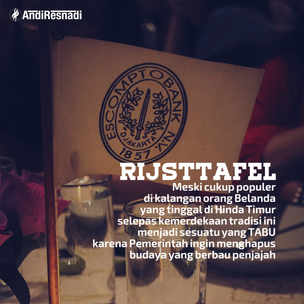 andiresnadi's tweet photo. Pernah mendengar rijsttafel? #Rijsttafel adalah jamuan ala Hindia-Belanda yang muncul pada zaman kolonial untuk menjamu tamu sekaligus memperkenalkan kekayaan budaya negeri jajahan mereka. Berikut cerita singkat tentang Rijsttafel https://t.co/IsjNgdty1z