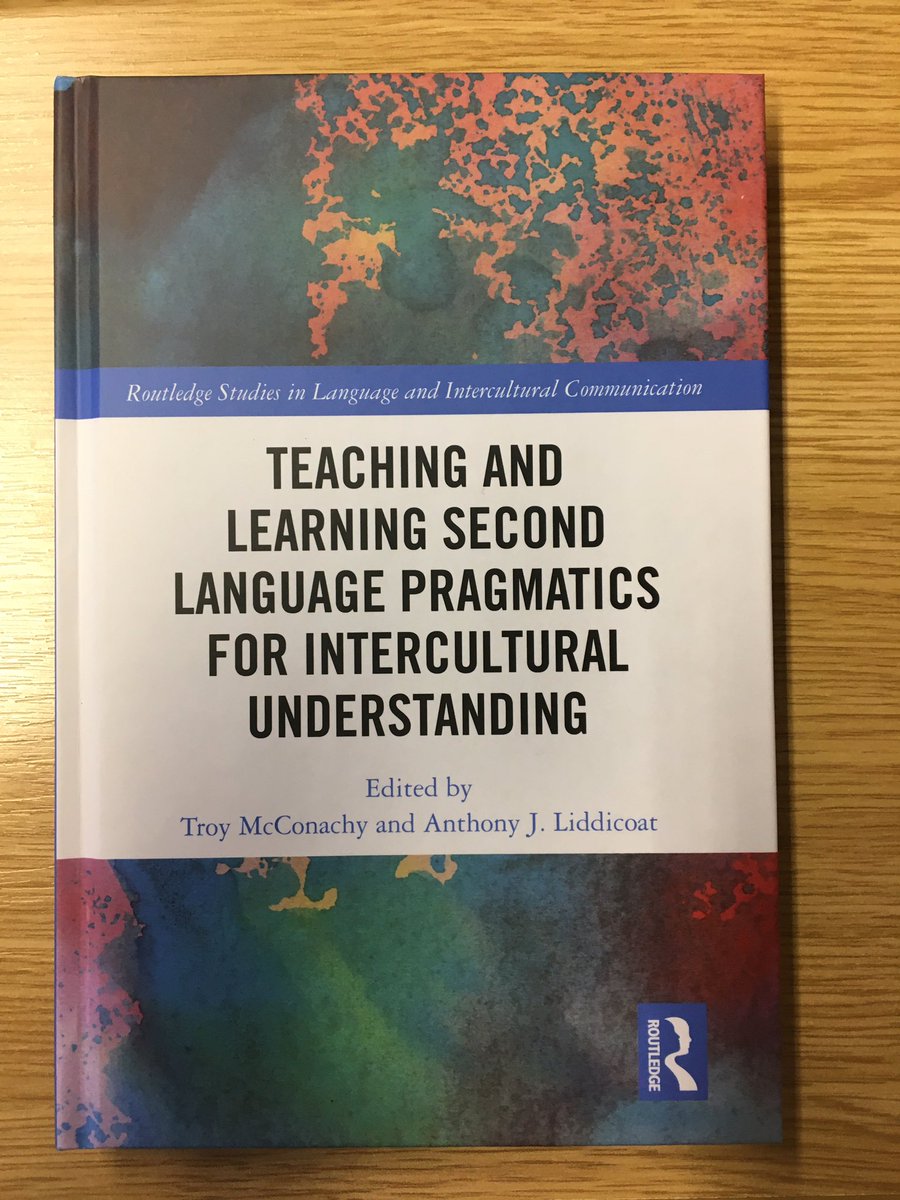 Glad to finally have this in my hand! Hopefully this book will challenge thinking about what it means to learn the pragmatics of another language. Please message me if you want a discount code. #pragmatics #intercultural #LanguageLearning