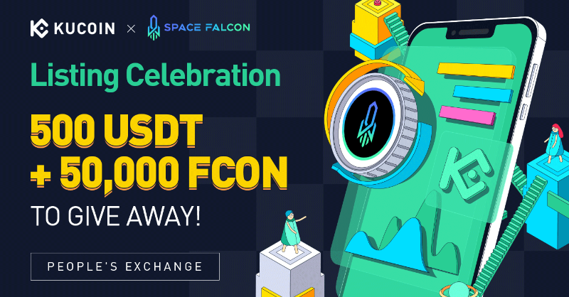 kucoincom's tweet photo. We are giving away 50,000 $FCON ➕ 500 $USDT to celebrate the WORLD PREMIERE LISTING of #SpaceFalcon!

✅ Follow @kucoincom &amp; @SpaceFalconIO 
✅ Retweet &amp; tag 3 friends
✅ Fill out: https://t.co/A7bUjXco4r

🎁 100 lucky winners will share the prize pool