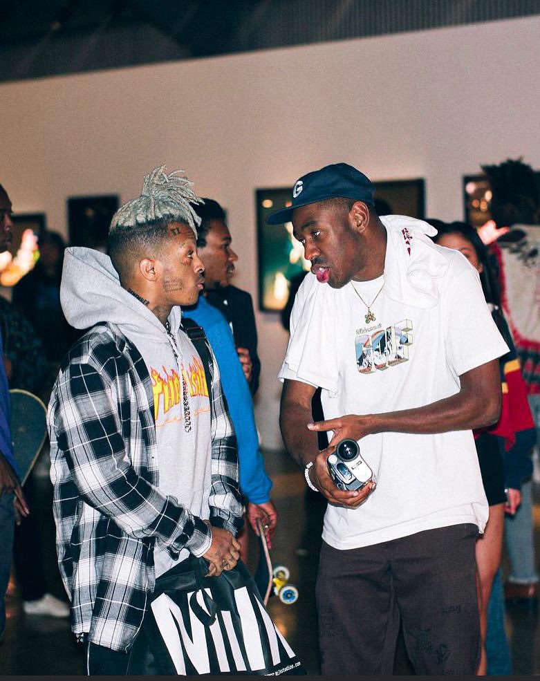 tvntacionnn's tweet photo. X and Tyler the Creator. pictured together on October 27th, 2017. https://t.co/nYyzA0UeKf