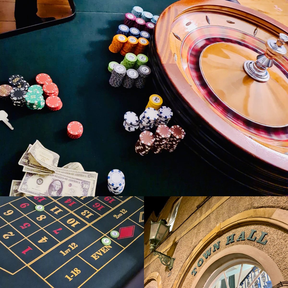 DowdeswellsBar's tweet photo. A great night at #EveshamTownHall on Saturday. A surprise 30th #birthday #party and #casino night. @SevensCasinos are highly recommended! A fantastic night had by all. #bar #barhire #mobilebar #popupbar #events #venuehire #casinonight https://t.co/r55wA8T04k
