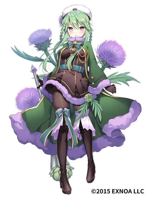 【お仕事告知】
『FLOWER KNIGHT GIRL』にて本日実装のアーティチョークちゃんを担当させていただきました。よろしくお願いします!

#フラワーナイトガール #花騎士 