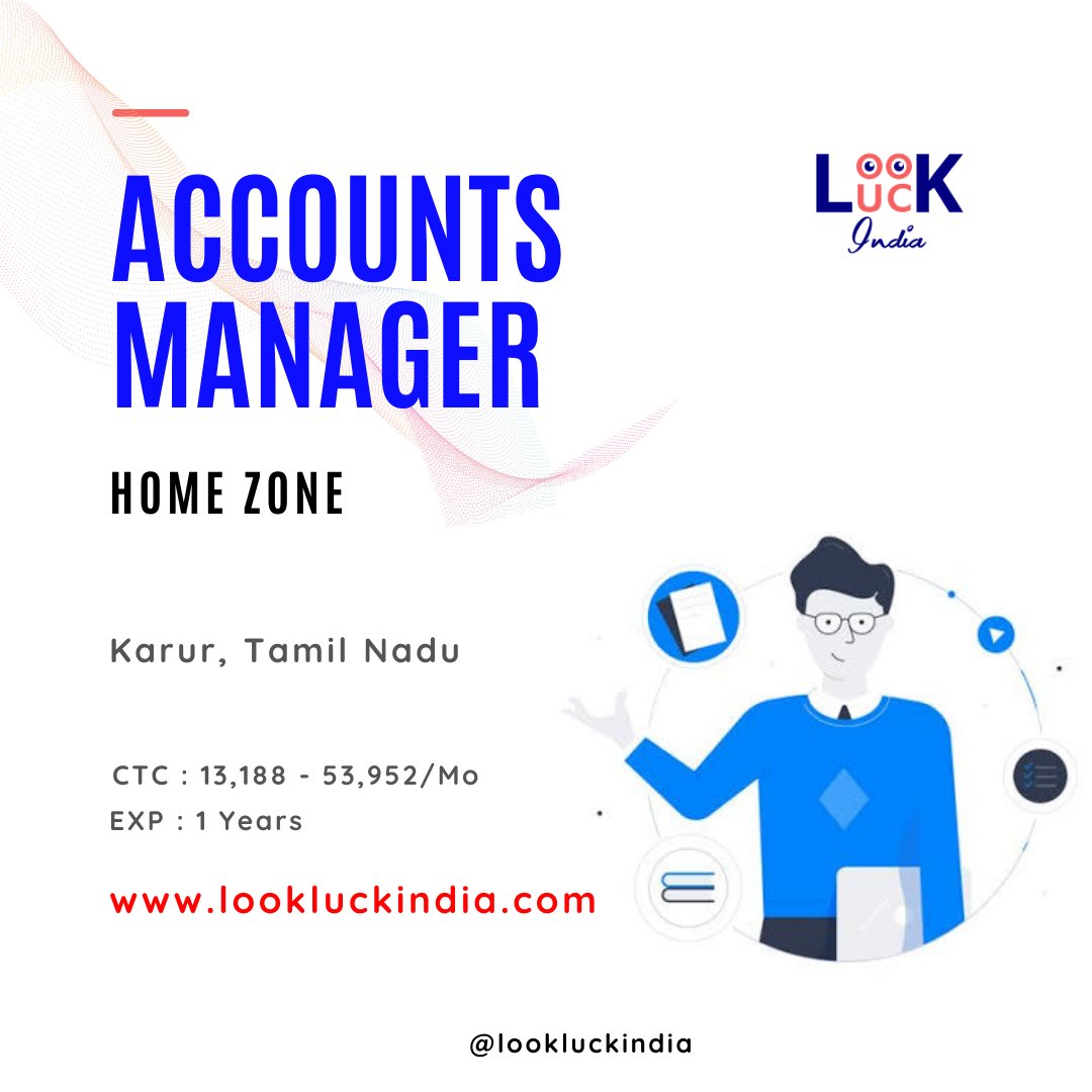 lookluckindia's tweet photo. Account Manager

For more information visit our website 

👉 https://t.co/YqmP2qkqqc

App link: https://t.co/vRSlctpFc1

#lookluckindia #engineerjobs #jobsseekers  #jobs2021 #jobsinindia #jobsid #jobshiring #TamilNadu https://t.co/XhgX16OIWv