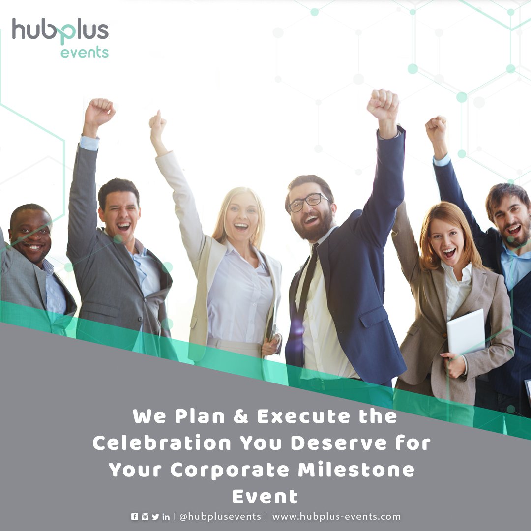 hubplusevents's tweet photo. #Corporate milestone #events recognize the efforts of employees and advancements of the #company. The celebrations also serve as a tool to promote your business or motivate #employees to work even harder for the company.
https://t.co/U4354F1WJc
#UAE #hubplus #events #Dubai https://t.co/3TBREzeAe0