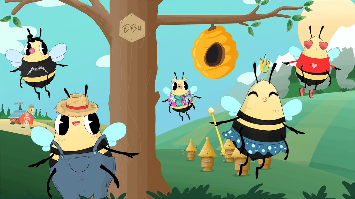BuzzyBeesHive's tweet photo. Buzzy Bees Hive is a unique #NFTs collection of lovely Bees. 
🐝One of our goals is to help their real world sisters. 
🐝Check it our in our roadmap
https://t.co/MtoZnEPash 
#NFTCommunity #NFTArt https://t.co/U7jksvjLqu