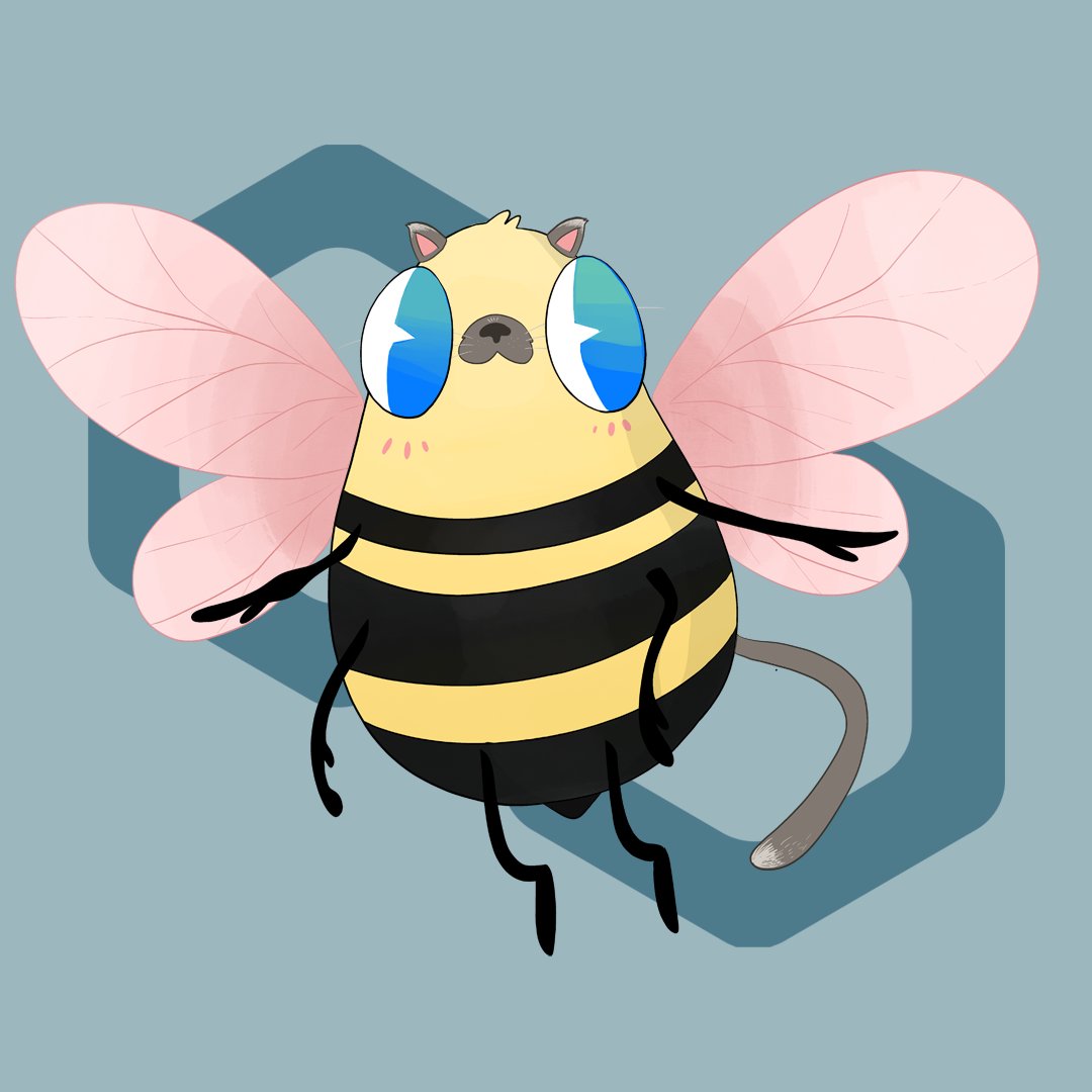 BuzzyBeesHive's tweet photo. Awww! 🐝😍This cute big eyes Bee with butterfly wings show up to say "Hi!" #NFTCommunity 
Let's give it some love 🐝🐝🐝😍🥰❤️

✅And don't  forget to mint you Bee here with a 2X1 promo!
https://t.co/S1ykVMjG7E
#NFTs  #NFTArt https://t.co/6QYEdQp7Sb
