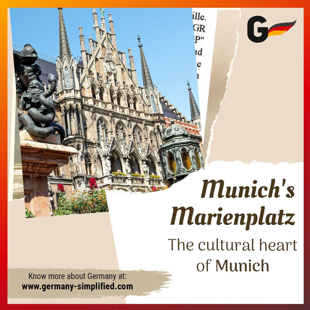 germanysimple's tweet image. Marienplatz is a large city square in Munich where traders from across Bavaria would meet to conduct business, and where locals would congregate to shop and watch medieval jousting tournaments.

#GermanySimplified #germany #triptogermany #studyinGermany