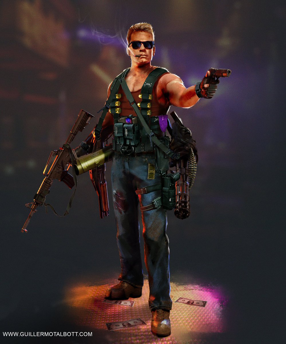 CgtArt's tweet photo. Check out my take of @JohnCena as DUKE.
#dukenuke #Conceptart https://t.co/Q7ppTXfr4r