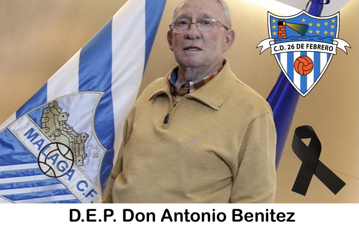 Desde el <a href="/CD26_de_Febrero/">CD 26 De Febrero</a> lamentamos el fallecimiento de Don Antonio Benitez, siempre recordaremos tus tardes de fútbol en La Virreina y todo el apoyo que nos diste, gracias por todo. Siempre en nuestros corazones. D.E.P. ⚪️🔵⚽️

Mucha fuerza a la familia.