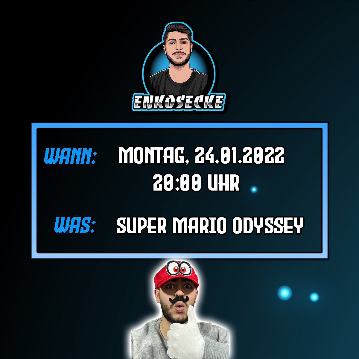 Der mazedonische Mario aus der Schweiz, geht heute in die Welt von "Super Mario Odyssey"!

20:00 Uhr
twitch.tv/enkosecke

#schweizerstreamer #TwitchDE #aargau #Mario #kleinerstreamer