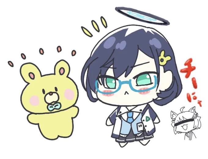 おととい絵チャで描いたチーちゃん#ブルアカ 