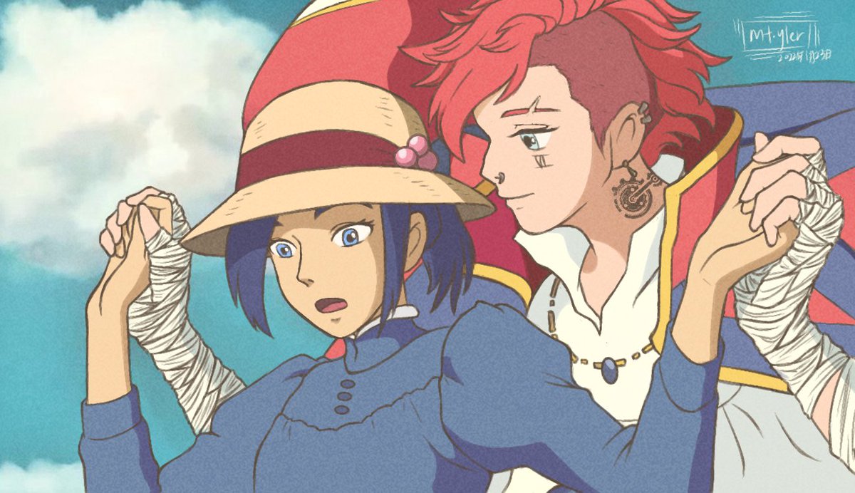 YlerMt's tweet photo. Caitvi with a touch of howl's moving castle 🏰🏰🏰
#Caitvi #caitlynkiramman #CaitlynxVi #Caitlyn #violyn #arcane #arcanefanart #Arcanevi #StudioGhibli #Ghibli #HowlsMovingCastle https://t.co/1qjRV1ODSr
