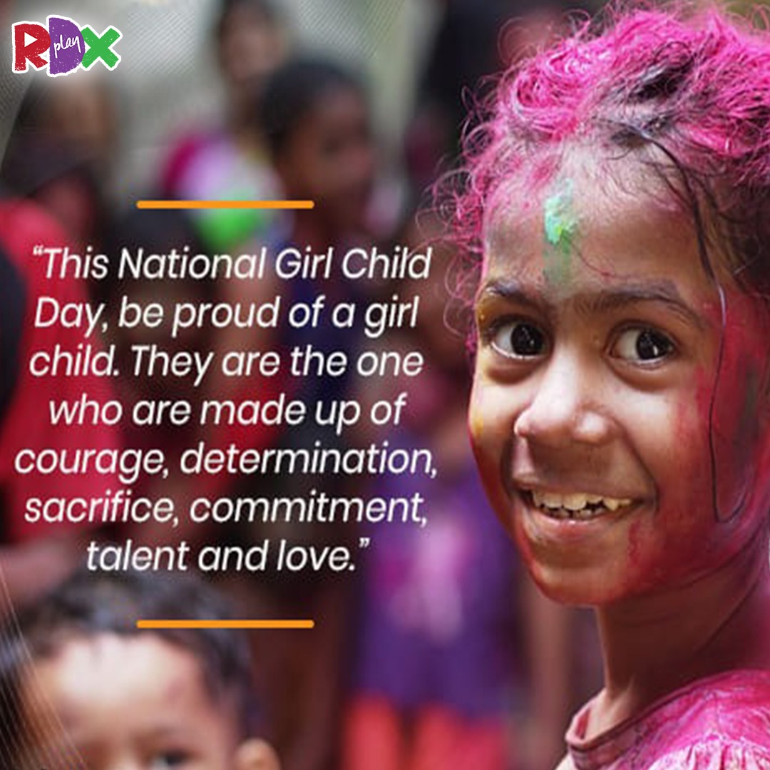 A girl child is a pride and the future of the nation. Empowering girls means empowering the nation.

Wishing a Happy National Girl Child Day.
#girlchildday
