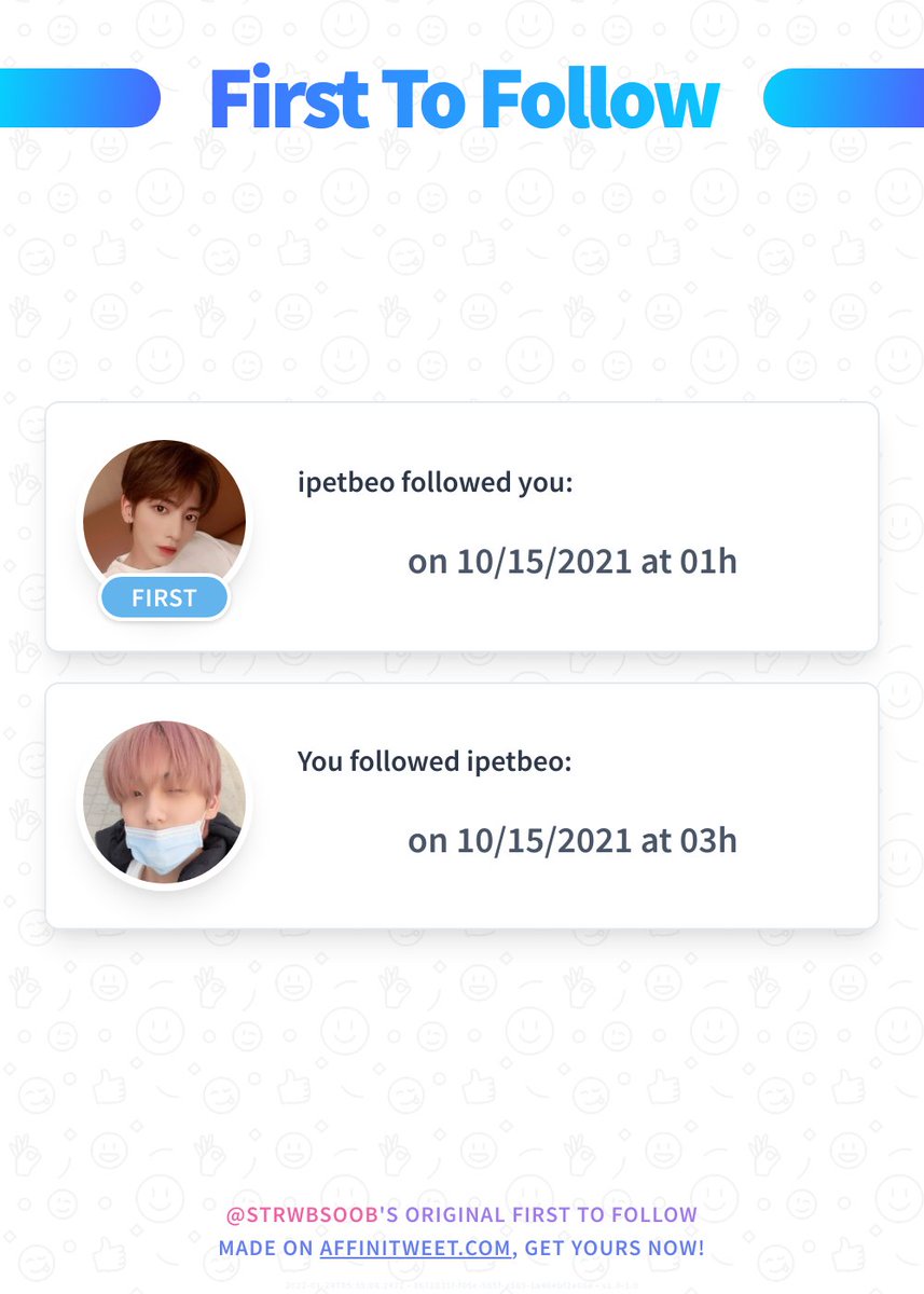 strwbsoob's tweet photo. ✨ First To Follow

ipetbeo followed you on 10/15/2021 at 01:52:24.
You followed ipetbeo on 10/15/2021 at 03:57:20.

➡️ https://t.co/LTYKgUVUiH https://t.co/skytaHITtX