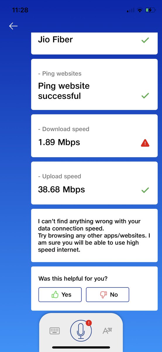 Div666's tweet photo. Jio really has the worst fiber services in India. No speed for a 100 mbps connection and after several complaints their super abled technicians come and restart the device and go........ Really????? Have even written to the management but no response. Can anyone tell what to do? https://t.co/obMHqXEvN2