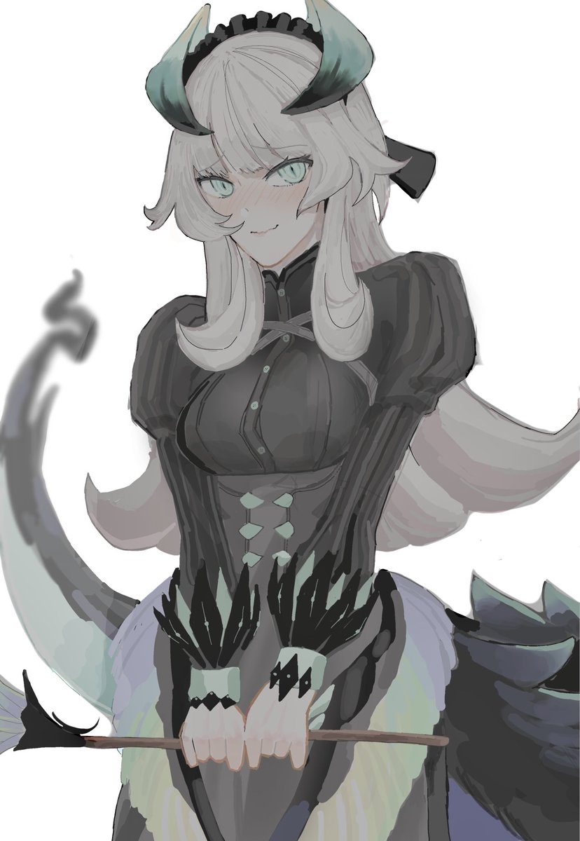 teeth_th's tweet photo. My drawing of Chamber Dragonmaid #yugioh #digitalart #art https://t.co/9ZWotiTGFW