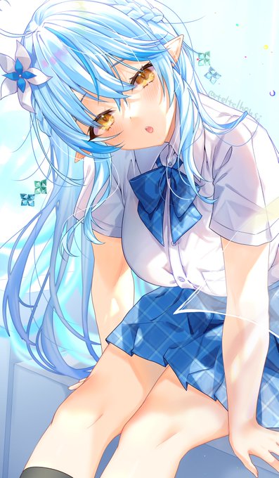 制服ラミィちゃん⛄
#LamyArt 