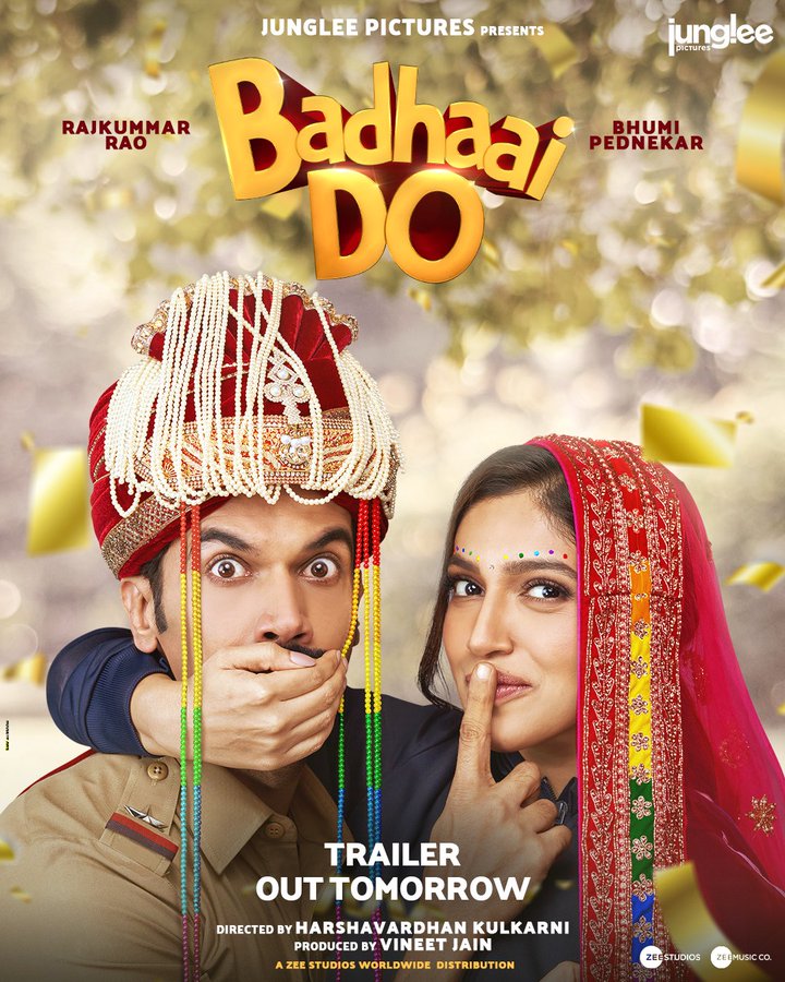 Badhaai Do' movie trailer: Rajkummar Rao and Bhumi Pednekar are seen  keeping each other's secret in the new poster; trailer to be unveiled  tomorrow | - Times of India