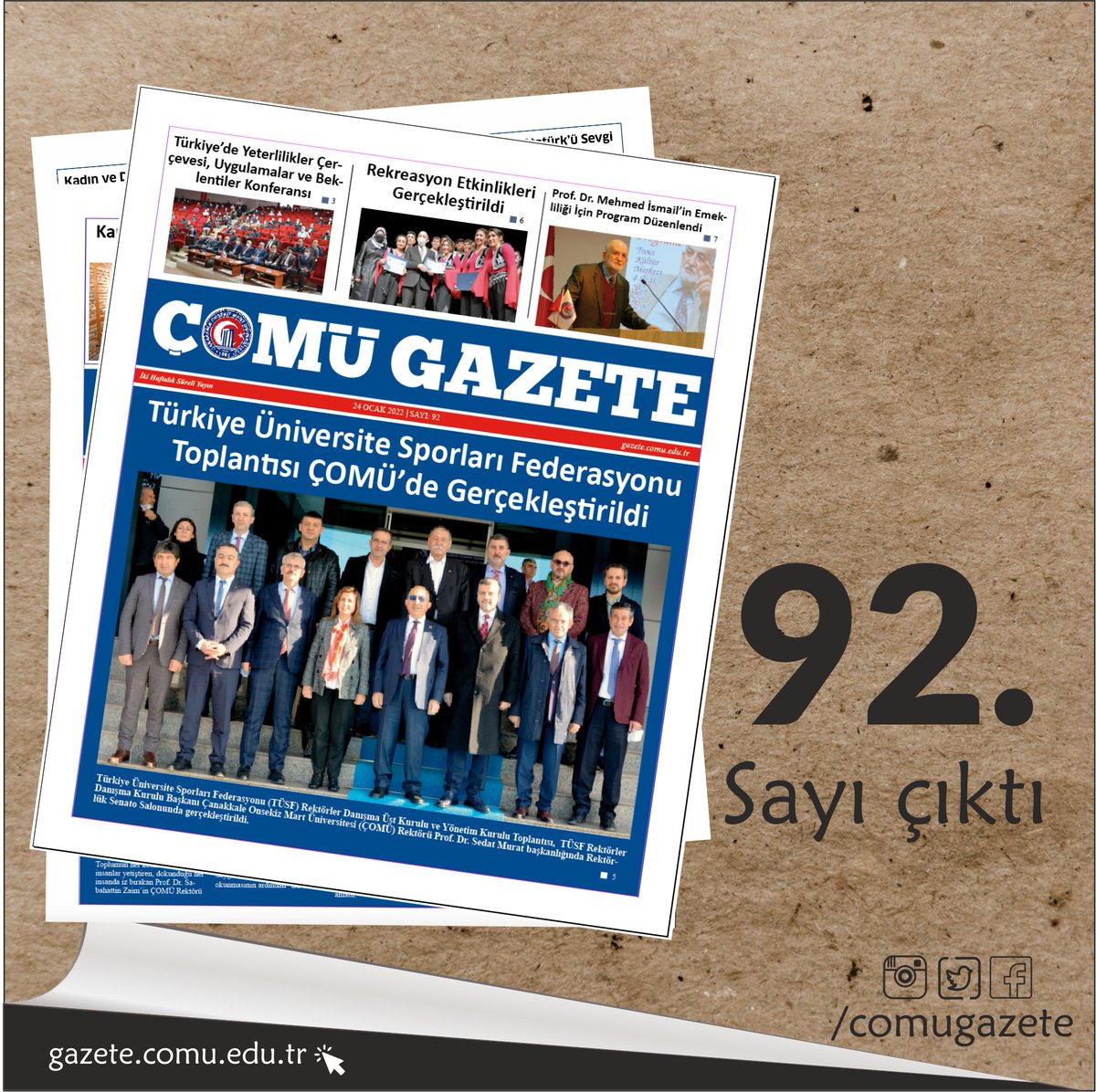 ÇOMÜ Gazete tweet media