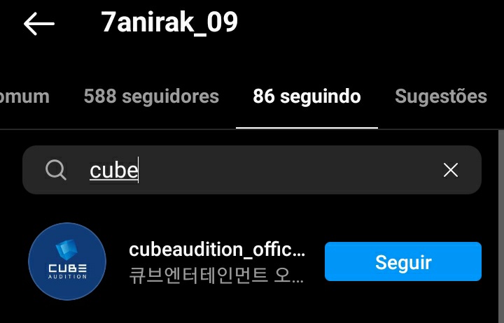 🍄 – 24.01.22 – Fim dos tempos! #KARINA seguiu a conta de audições da CUBE! É a única conta de audições que ela segue! 

#TAKEIKARINA #タケイカリナ #타케이카리나