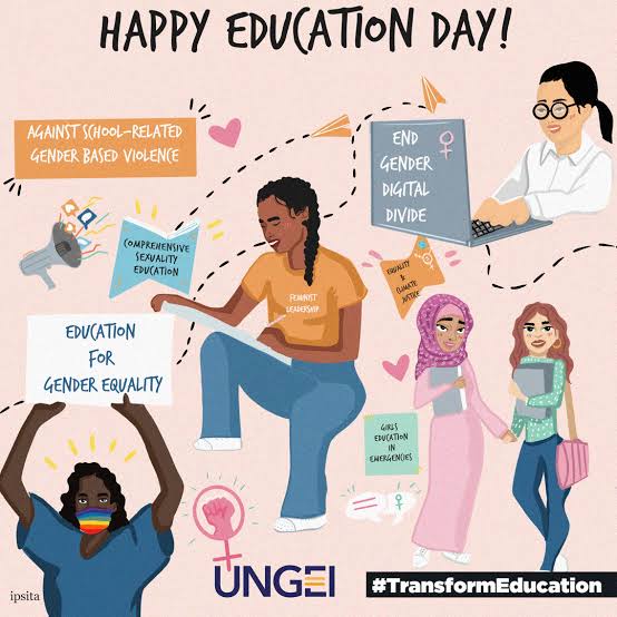 LPDigitalTZ's tweet photo. Today 24th January is International Day of Education.
 Celebrated for the 4th year with the theme “Changing Course, Transforming Education”.
Our focus this year is to ensure delivery of education transformation on digital literacy.
#EducationDay 
#DigitalInclution

📷 @Medium https://t.co/gKNRh30tUp