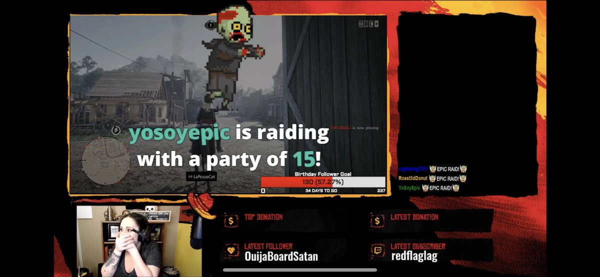 LaPosseCat's tweet photo. HOLY SHIT! Huge shout out to @YoSoyEpic for the unexpected raid! You made my night, my week and my month! Thank you for the support and the shout out on your page! You are epi-…no, legendary! My good sir! Go follow him right away! https://t.co/mW4GOewAjb https://t.co/ugSOTzc9Gu