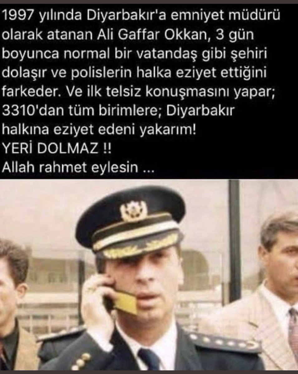 Allah Rahmet Eylesin Mekânın cennet olsun 'Diyarbakır Emniyet Müdürü' Güzel İnsan 🙏🏻