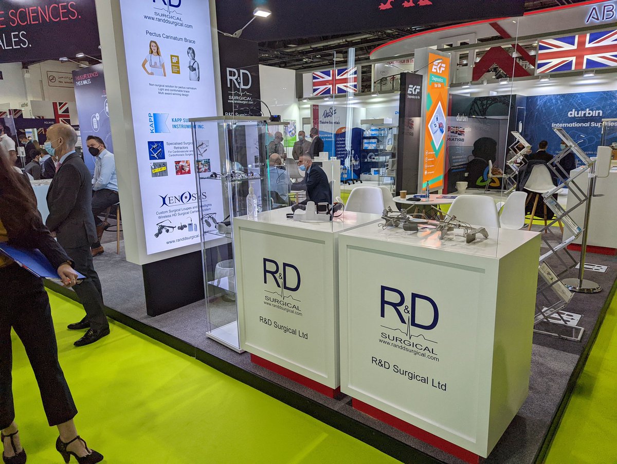Day 1 of Arab Health. Please come and visit us in Hall 2, H30 to see our multi award winning pectus carinatum brace, range of surgical retractors, and headlights and camera system. #ArabHealth #ArabHealth2022 #rdsurgical #kapp #genesee #pectus #sternalign #xenosys #orthotics