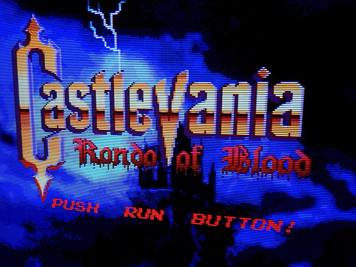 IAmHanYolo0's tweet photo. After some fiddling, I finally got the @terraonion #superhdsystem3pro to play nicely with #rondoofblood 🦇 got all the way to stage 4 without any freezes. Had to turn on "Seek Time Emulation" in the options. 😛 

#scanlines #PVM #BVM #crtgaming #shart https://t.co/VyFlvR0LiH
