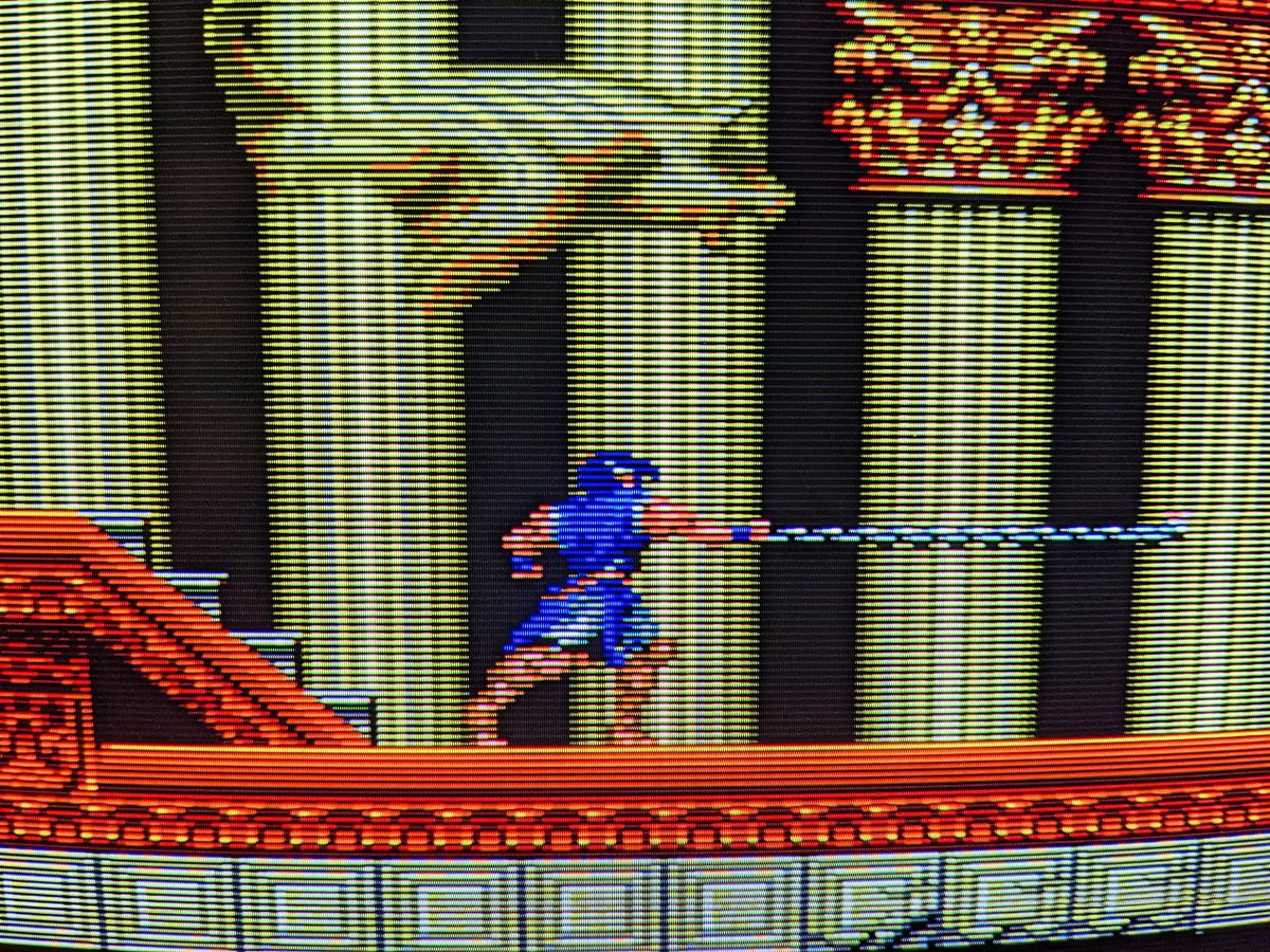 IAmHanYolo0's tweet photo. After some fiddling, I finally got the @terraonion #superhdsystem3pro to play nicely with #rondoofblood 🦇 got all the way to stage 4 without any freezes. Had to turn on "Seek Time Emulation" in the options. 😛 

#scanlines #PVM #BVM #crtgaming #shart https://t.co/VyFlvR0LiH