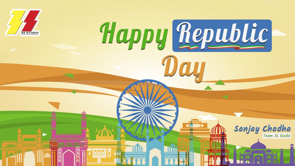 3sstudiodelhi's tweet photo. Wishing everyone the freedom to breathe freely, wish you all a Happy Republic Day! 
#republicday #happyrepublicday #republicday2022 #happyrepublicday2022 #nationalholiday  #nationalholidays #freedomfighters #freedomofindia🇮🇳 #freeindia #wednesday #wednesdaywisdom https://t.co/VJwsXRkjl9