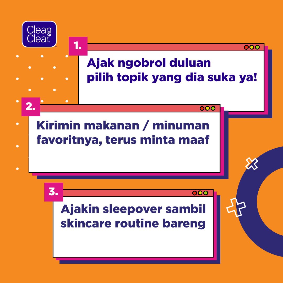 Setiap persahabatan nggak mungkin kalau nggak pernah berantem, Girls! Tapi justru itu yang bisa bikin hubungan persahabatanmu makin erat dan jadi mengerti satu sama lain.

Biar kamu nggak kelamaan berantem sama sahabat kamu, nih simak tipsnya biar akrab lagi!
#CleanClearConfident